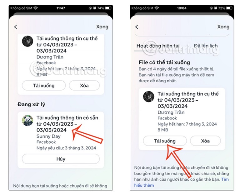 Hướng dẫn cách tải xuống file trên Facebook