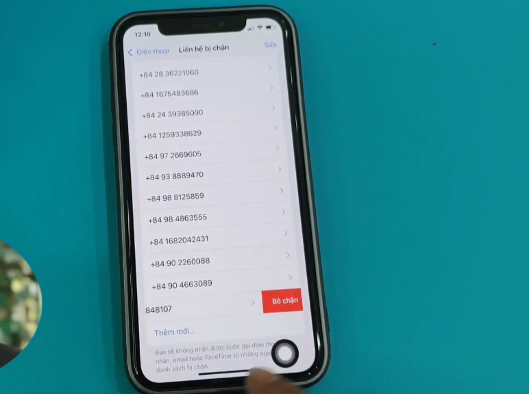 Kiểm tra số điện thoại đang bị chặn