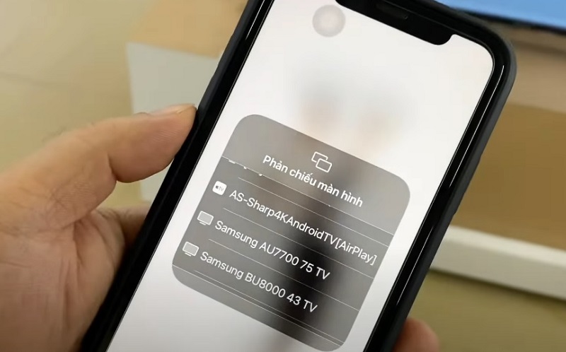 Hướng dẫn kết nối điện thoại iPhone với Tivi Sharp bằng ứng dụng AirScreen