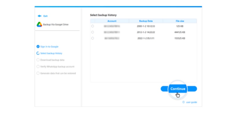 Sử dụng Mobitrix - sao lưu qua Google Drive