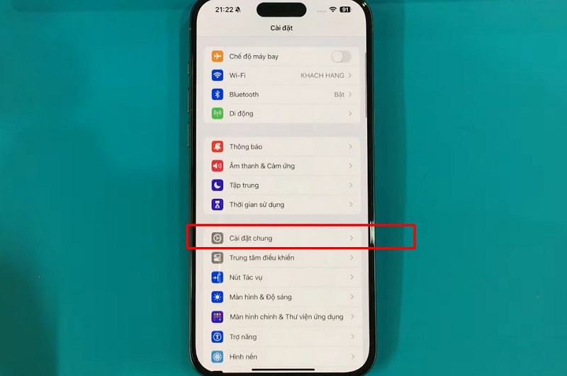 Cách khôi phục cài đặt gốc