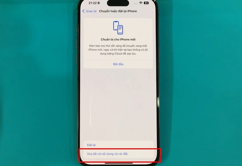 Cách khôi phục cài đặt gốc