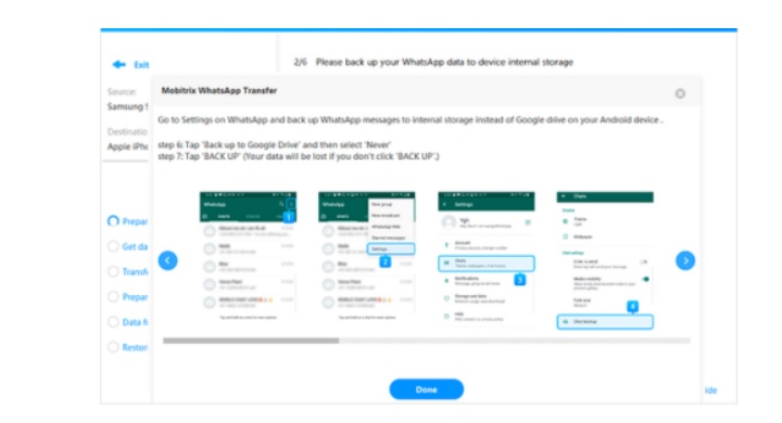Sử dụng phần mềm thứ 3 di chuyển dữ liệu Whatsapp