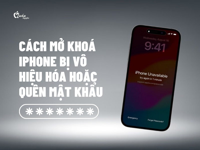 Cách mở khoá iPhone 11 bị vô hiệu hóa hoặc quên mật khẩu