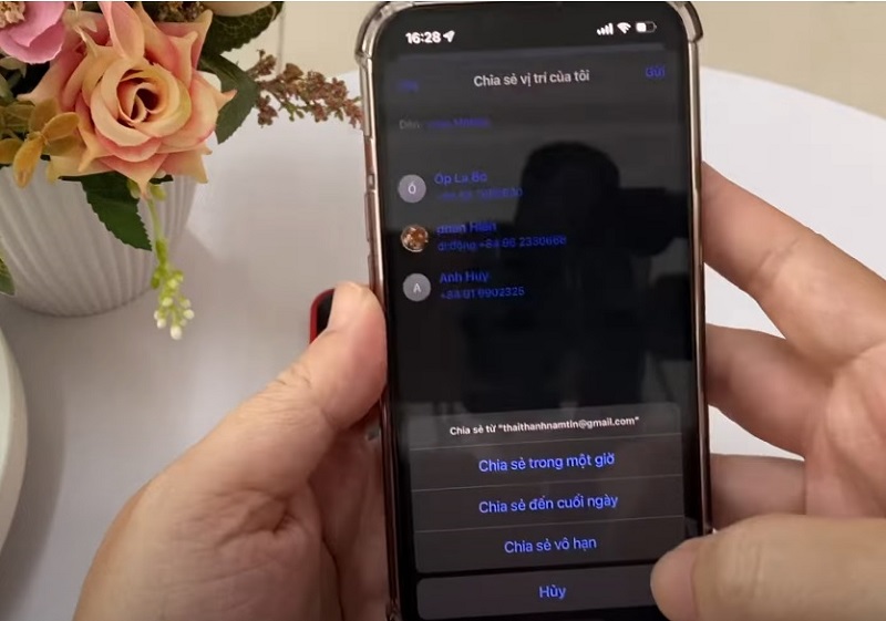 Chia sẻ vị trí giữa 2 điện thoại iPhone