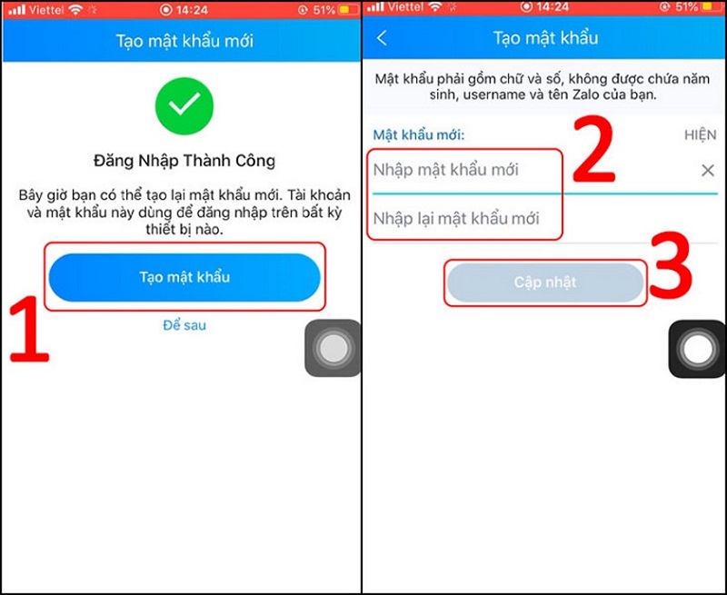 Cách lấy lại Zalo trên điện thoại bằng cách sử dụng số điện thoại đăng ký Zalo