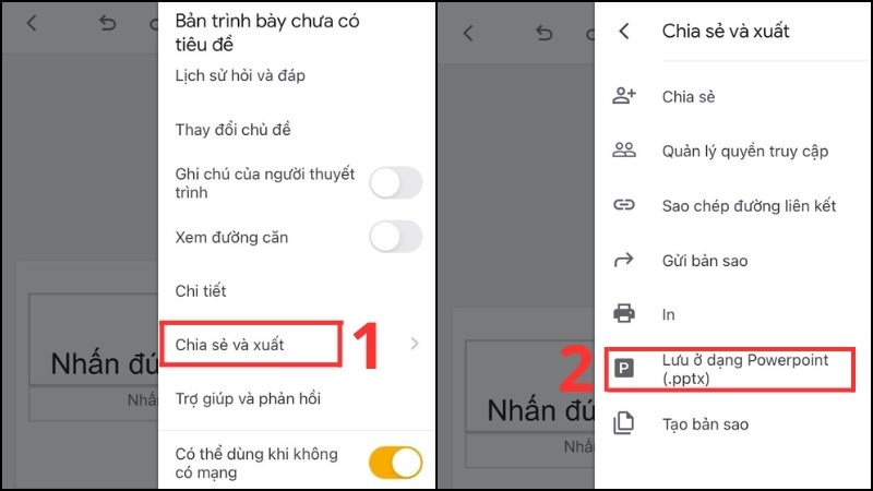 Cách tạo File .pptx trên điện thoại