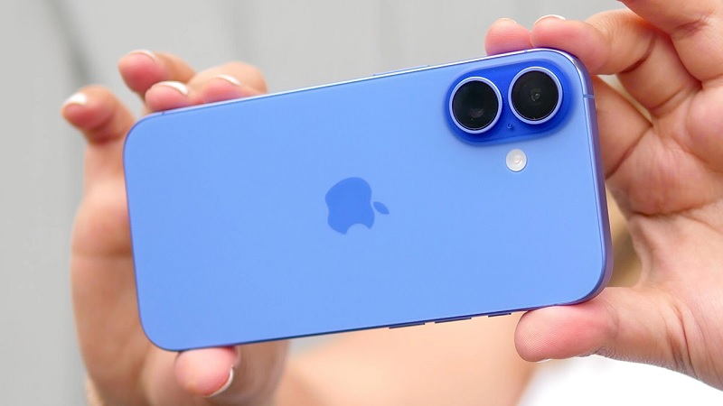 iPhone 16 Plus thiết kế gọn nhẹ khung nhôm