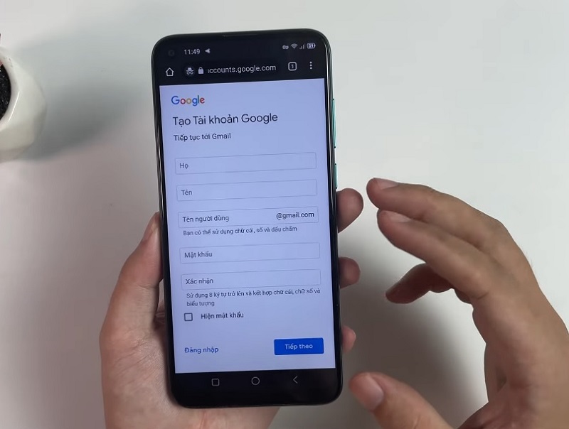 Cách tạo Gmail không cần số điện thoại trên điện thoại