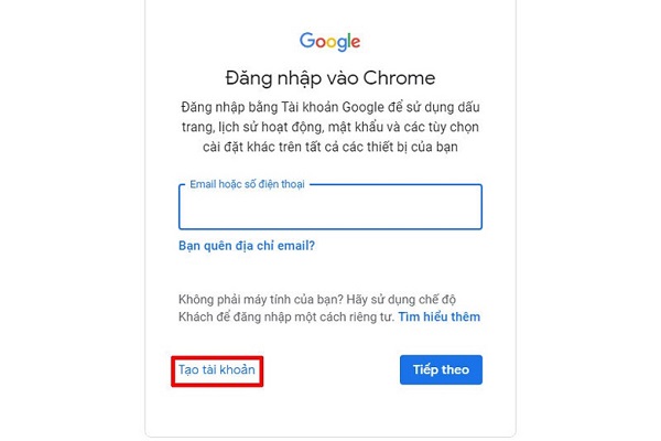 Cách tạo Gmail không cần số điện thoại trên máy tính