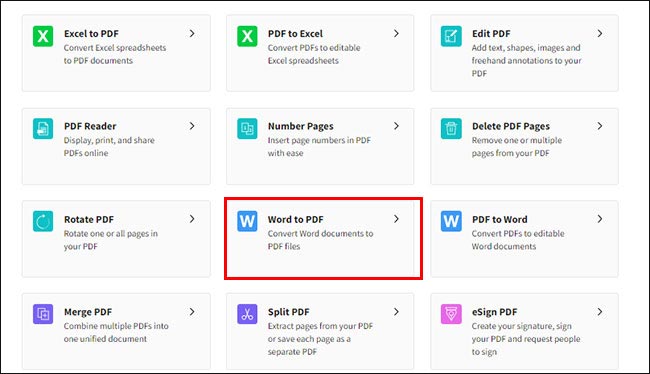 Cách chuyển file Word sang PDF trên Macbook bằng Smallpdf.com