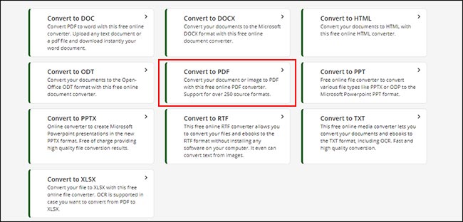 Cách chuyển file Word sang PDF trên Macbook bằng Online-convert.com