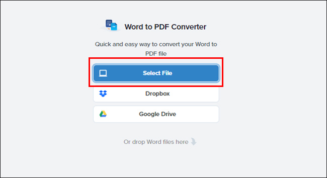 Cách chuyển file Word sang PDF trên Macbook bằng Pdfonline.com