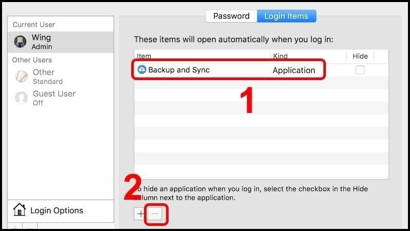 Khắc phục màn hình Macbook bị ám xanh bằng cách bằng tắt ứng dụng chạy ngầm