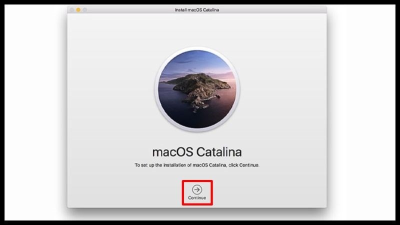 Khắc phục màn hình Macbook bị ám xanh bằng cách bằng cài đặt hệ điều hành MacOS