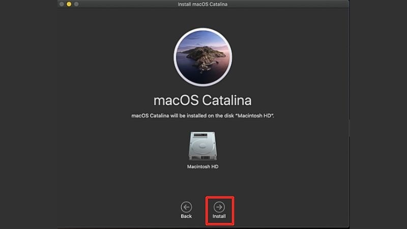Khắc phục màn hình Macbook bị ám xanh bằng cách bằng cài đặt hệ điều hành MacOS