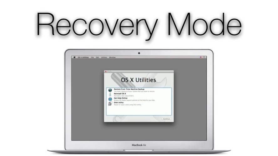 Khắc phục màn hình Macbook bị ám xanh bằng cách bằng sử dụng chế độ Recovery Mode