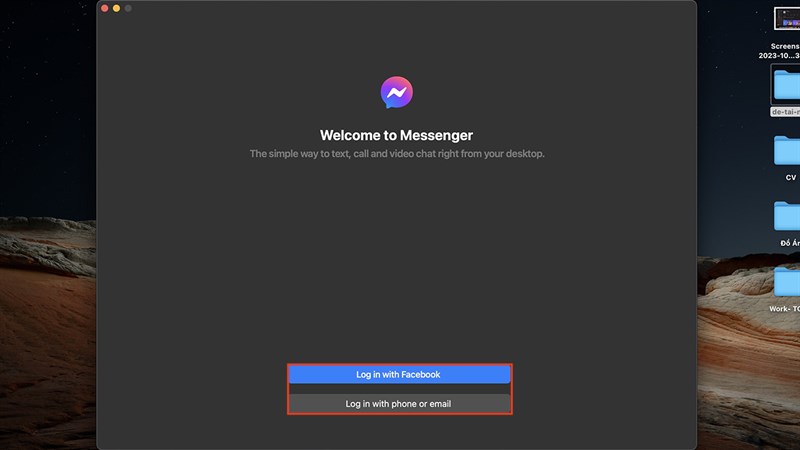 Tải Facebook cho Macbook