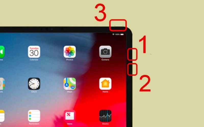 2. Khởi động lại iPad