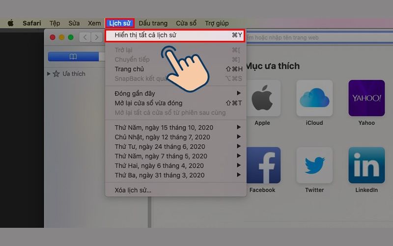 Xóa lịch sử truy cập Facebook