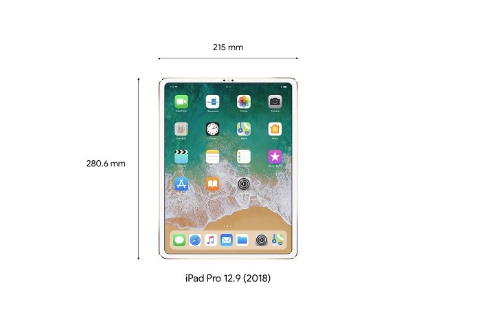 Kích thước iPad Pro 12.9 (2018)