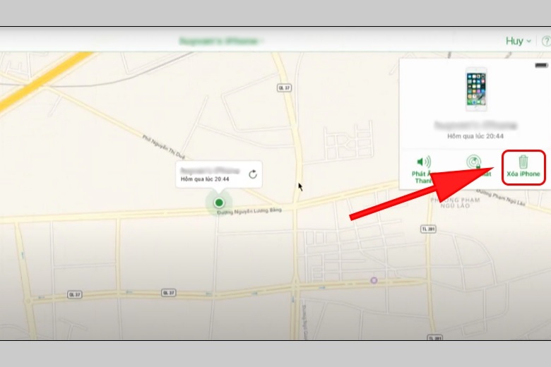 Mở khóa iPad khi quên mật khẩu bằng cách sử dụng tính năng Find my iPhone