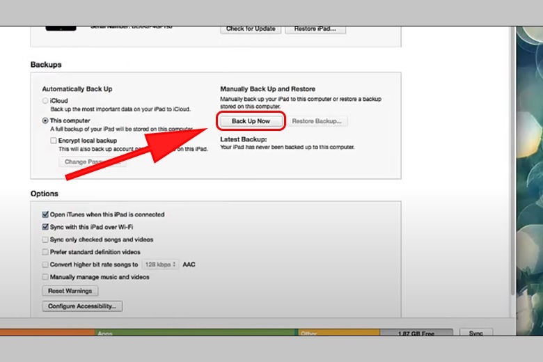 Cách mở khóa iPad khi quên mật khẩu​ bằng iTunes