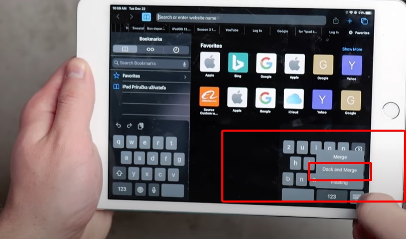 Cách sửa bàn phím iPad bị thu nhỏ về mặc định