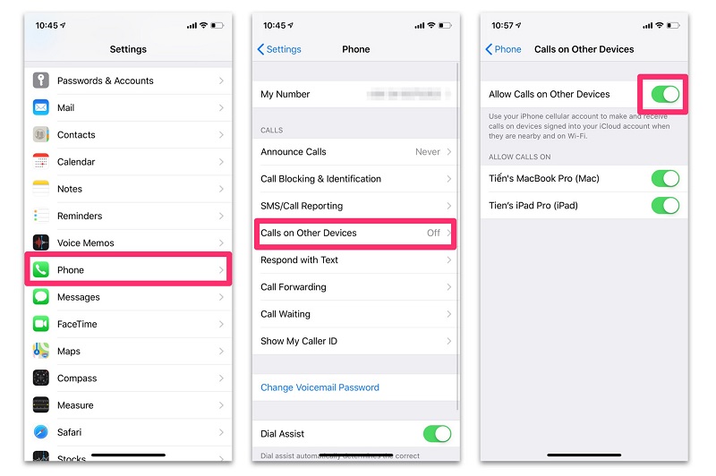 Cách gọi điện thoại bằng sim trên iPad