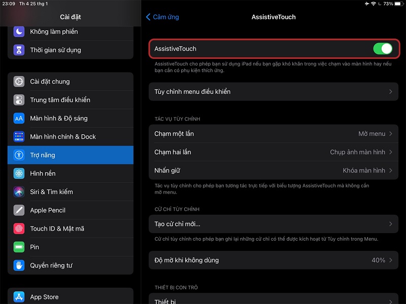 Xoay màn hình iPad qua nút Home