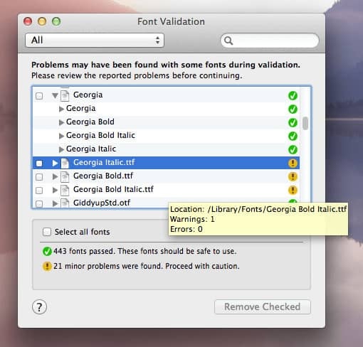Cách sửa lỗi font chữ bị trùng lặp trên Macbook