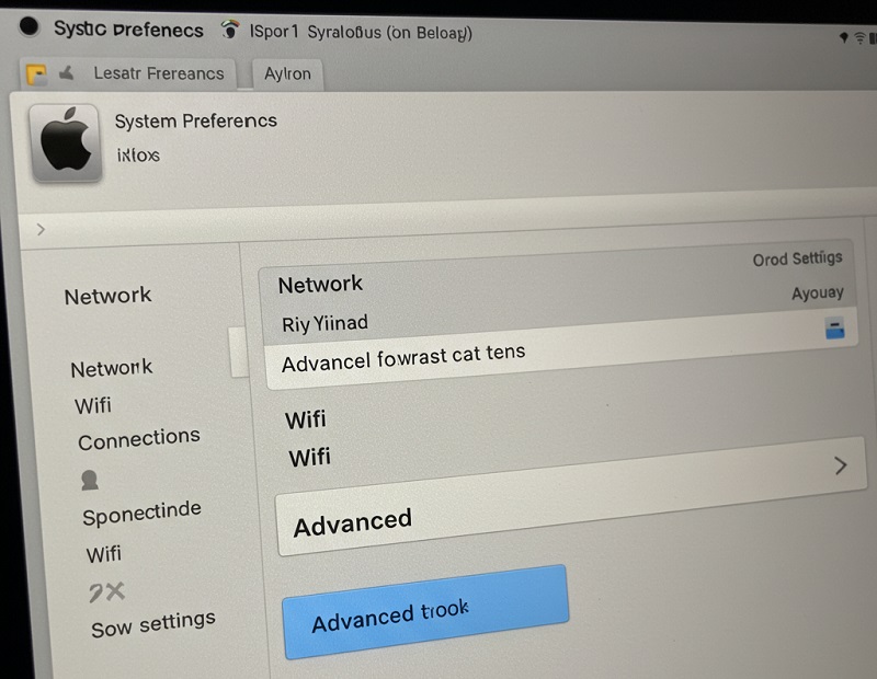 Macbook kết nối Wifi nhưng không vào được mạng Thiết lập địa chỉ TCP/IP không chính xác
