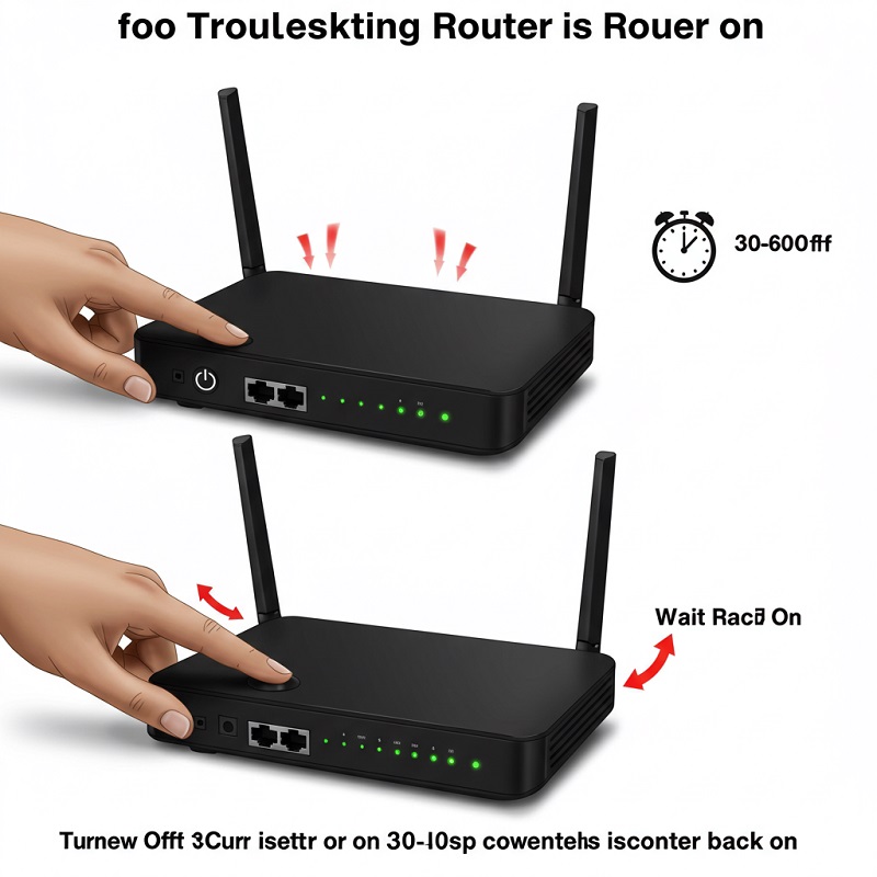 Macbook kết nối Wifi nhưng không vào được mạng Khởi động lại Router Wifi