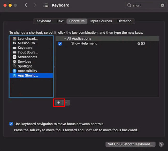 Cách tùy chỉnh cài đặt phím tắt