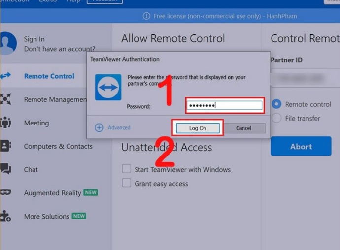 Cách bật mở Teamviewer trên Macbook