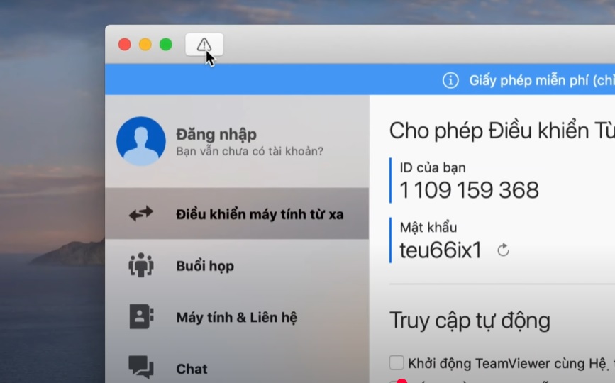 Cách cấp quyền Teamview cho lần đầu