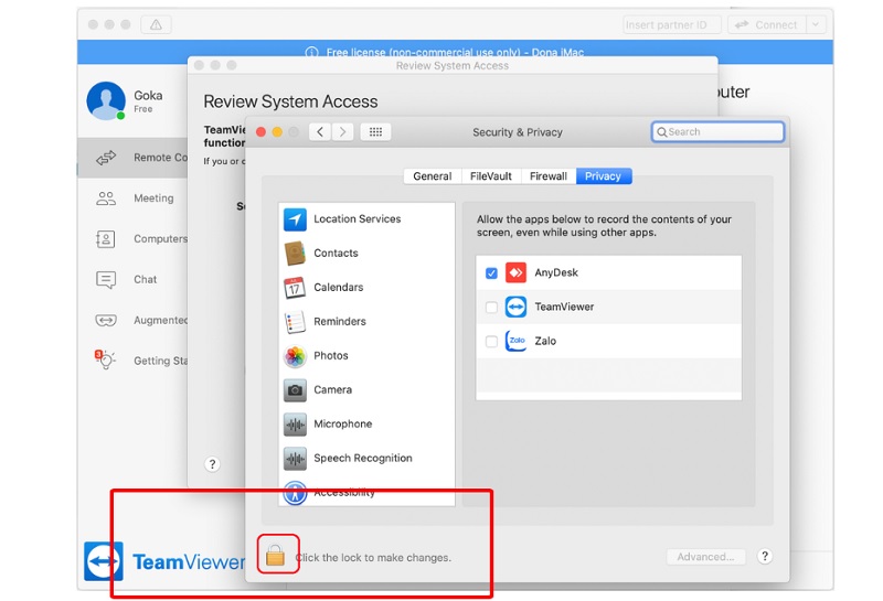 Cách cấp quyền Teamview cho lần đầu