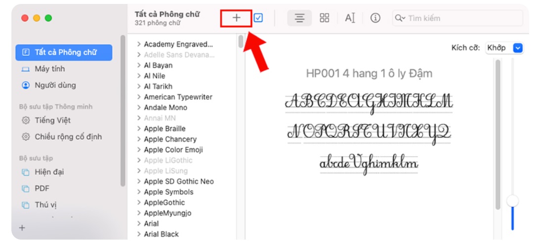 Cách cài font chữ tiểu học cho Macbook​ siêu đẹp