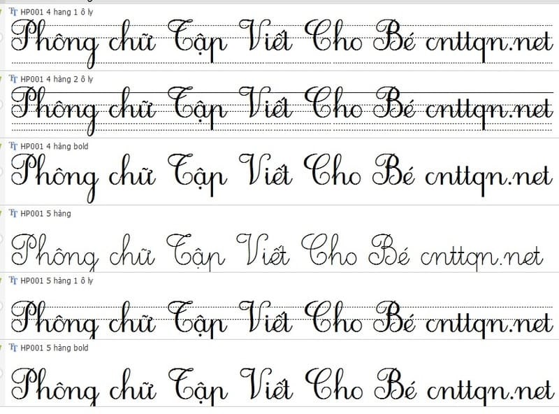 Giới thiệu font chữ tiểu học cho Macbook​