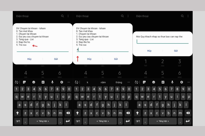 Cách nạp tiền điện thoại cho người khác sử dụng mạng Viettel