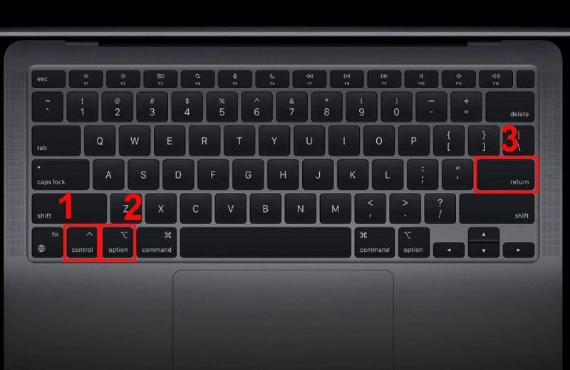 Cách xuống dòng trong 1 ô Excel trên Macbook Sử dụng tổ hợp phím Shift + Control + Command + Enter