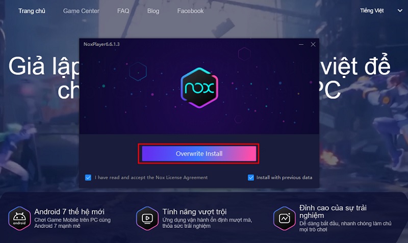 Phần mềm NoxPlayer giả lập Android trên Mac