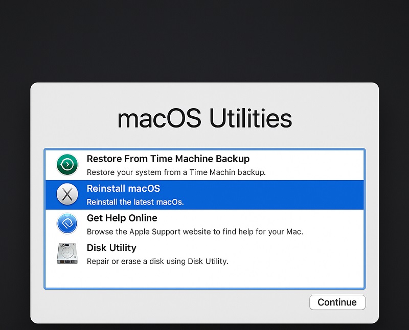 Reset Macbook