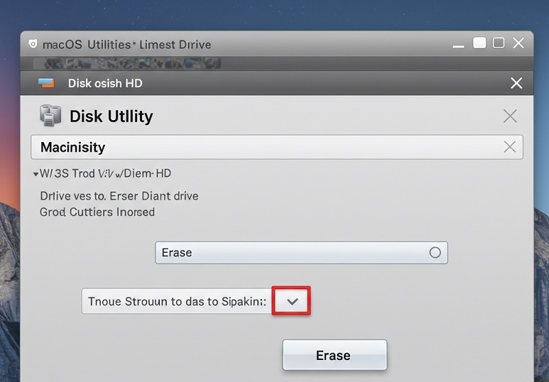 Reset Macbook Xóa dữ liệu ổ cứng qua Disk Utility