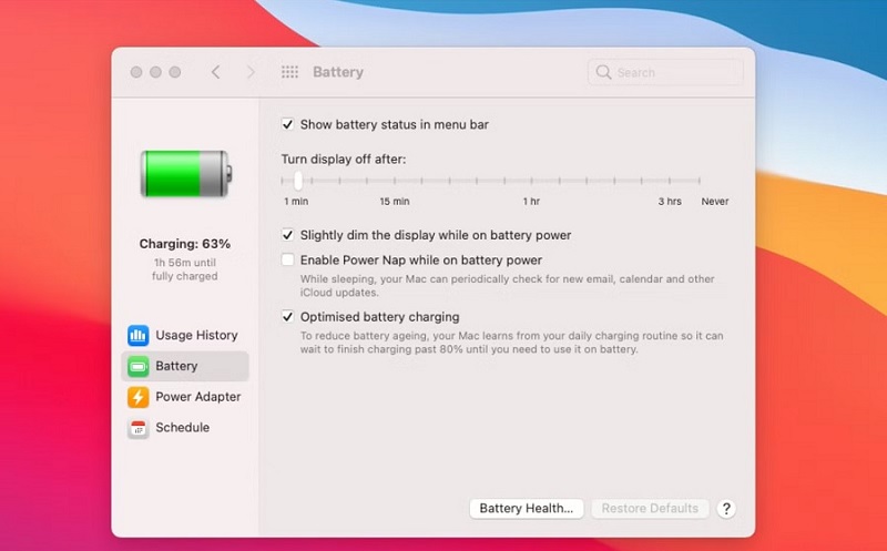 Tắt màn hình Macbook bằng cách giảm độ sáng