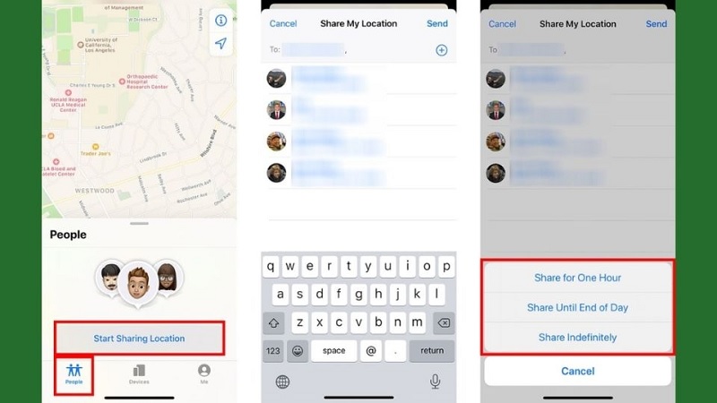 Chia sẻ vị trí bằng ứng dụng Tìm (Find My Friends) trên iPhone