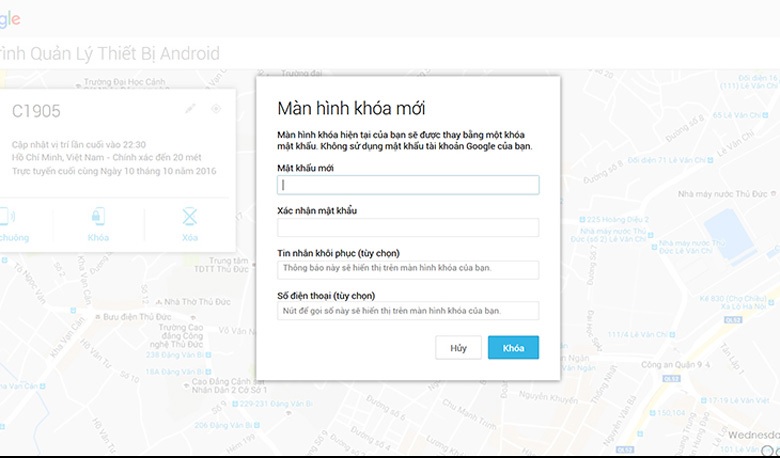 Cách cài định vị theo dõi chồng​ bằng cách sử dụng phần mềm Android Device Manager