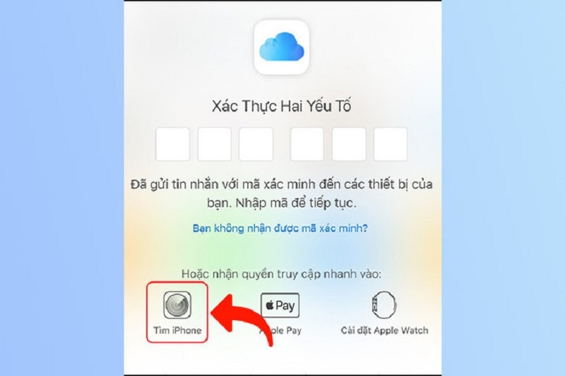 Dùng chức năng định vị iCloud của iPhone