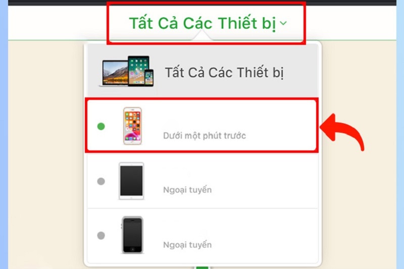 Dùng chức năng định vị iCloud của iPhone