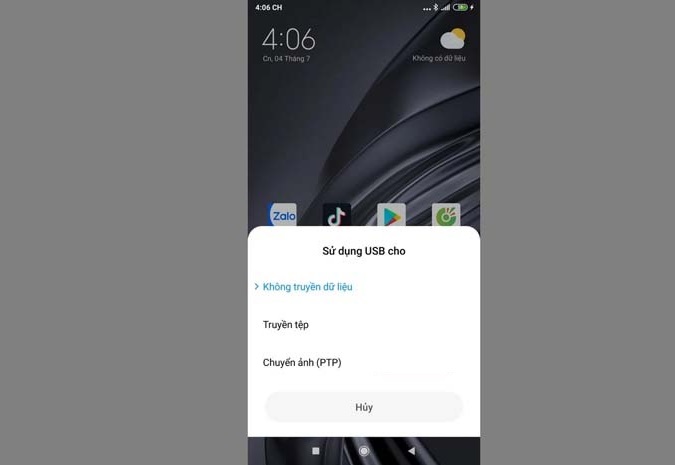 Cách chuyển hình ảnh từ điện thoại sang máy tính bằng USB